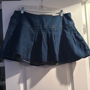 American Eagle Mini Dark Blue Denim Skirt